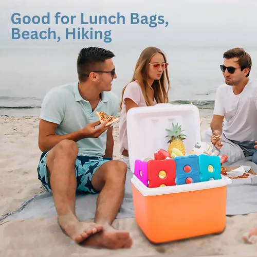 Vista 6 de GURIN Reusable Ice Packs for Lunch Box/Coolers, Bag, or Backpack Coolers - Cold Up to 8-12 Hours Long Lasting for Camping Picnic, Outdoor