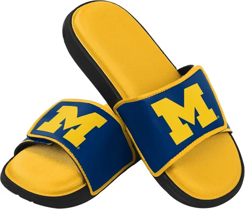 Vista 268 de FOCO Sandalias deportivas de espuma para ducha con logotipo de equipo universitario de la NCAA para hombre