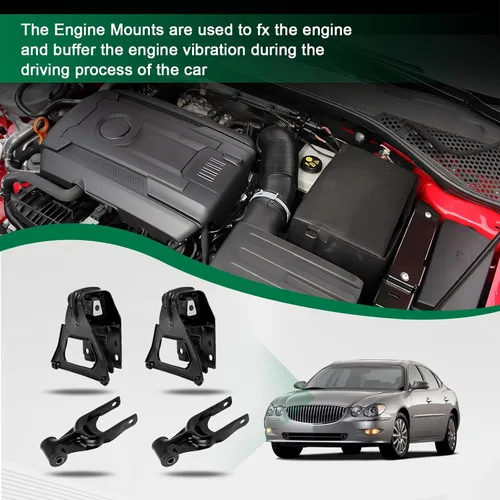 Vista 6 de SCITOO Juego de soportes Trans de montaje de motor para 2005-2009 para Buick Allure 2000-2005 para Chevrolet Impala A2866