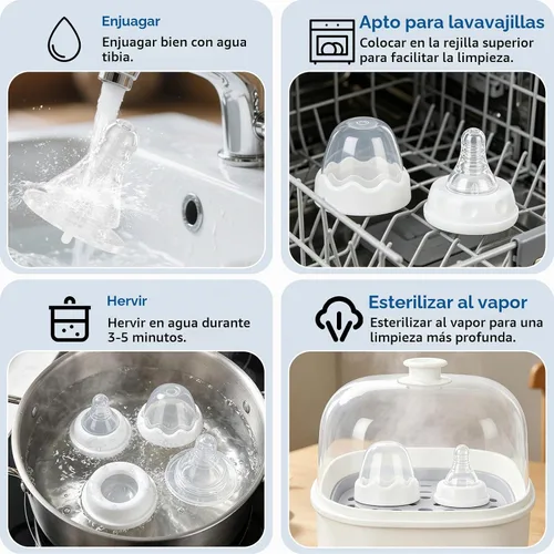 Vista 8 de Tetinas listas para usar para Similac, juego de pezones reutilizables de flujo lento, compatible con Similac 360 Total Care y botellas listas