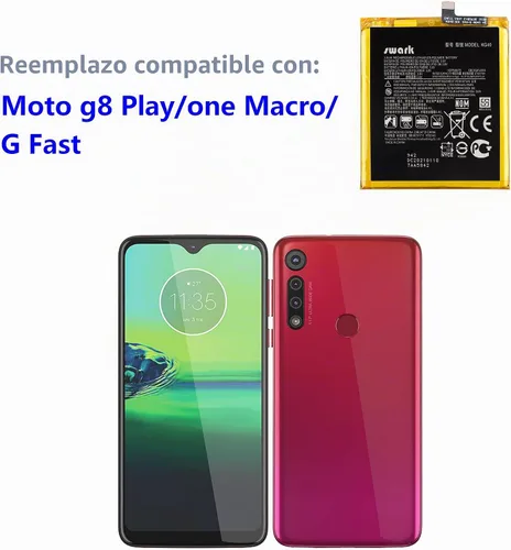 Vista 4 de Batería KG40 Compatible con Motorola Moto G8 Play/Moto One Macro/Moto G Fast con Herramientas