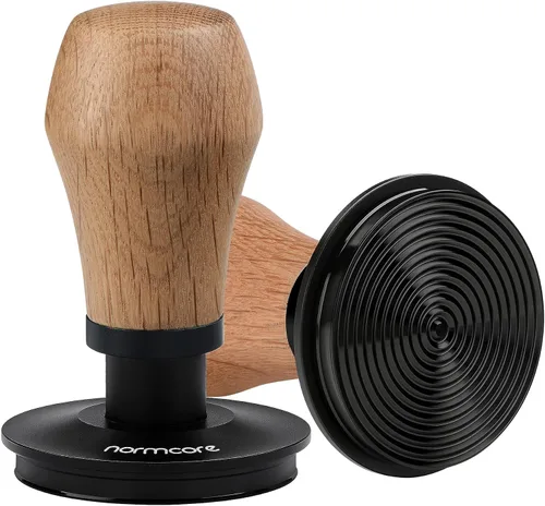 Vista 14 de Normcore Tamper para Espresso de 51 mm con base ondulada - Tamper con resorte - Muelles de repuesto de 15 lb / 25 lb / 30 lb - Mango y soporte