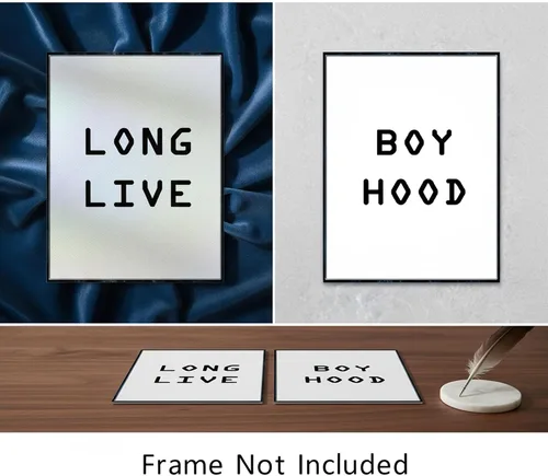 Vista 6 de LONG LIVE BOYHOOD - Póster decorativo para pared, letrero decorativo para habitación de niños y niñas, decoración moderna para dormitorio de niños