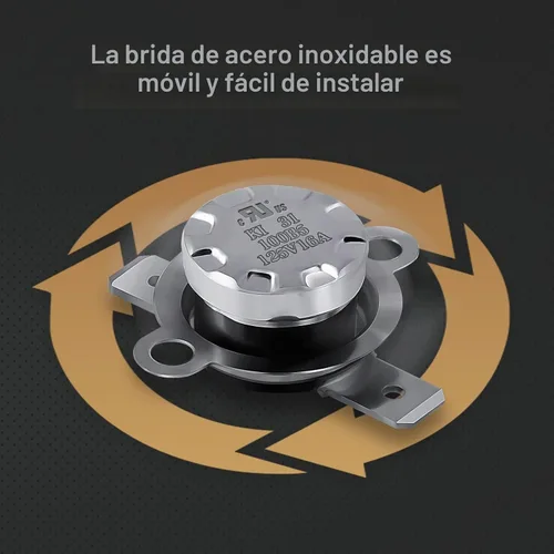 Vista 5 de UL/CUL KSD301 125V 16A Termostato, 32 °F/32°F Off NC AutoReset