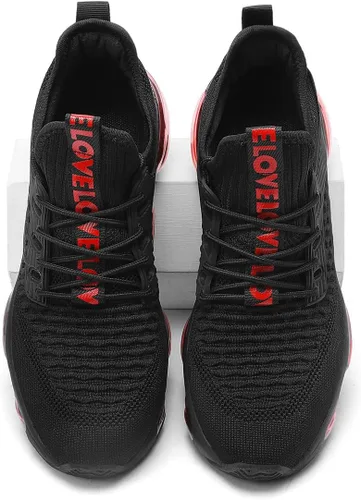 Vista 6 de Kapsen - Zapatos deportivos para hombre con amortiguación de aire, ideales para correr, tenis, caminar, gimnasio y trotar