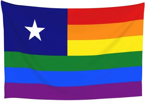 Vista 8 de LIFANGMI Bonnie Blue Pride Rainbow LGBT Flag Tapestry Wall Hanging 60x40 Inch Bedroom Living Room Dormitory Home Decoration Wall Tapestry