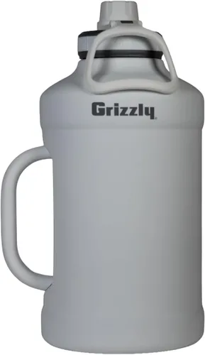 Vista 12 de Grizzly Juggy - Botella de agua de 64 onzas, mango resistente, opaco Blackout