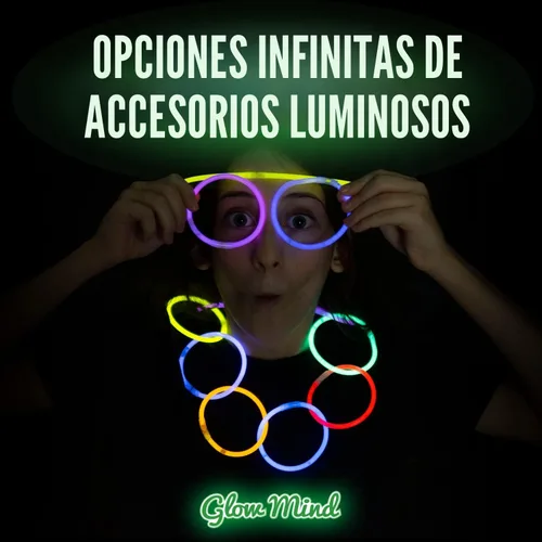 Vista 5 de 300 varillas de brillo ultra brillantes a granel – Paquete de suministros de fiesta de Halloween que brillan en la oscuridad – 8 pulgadas Glowsticks