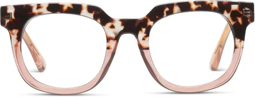 Vista 6 de Peepers by PeeperSpecs womens Showbiz Square Blue Light Blocking Reading Glasses Cuarzo Azul/Azul