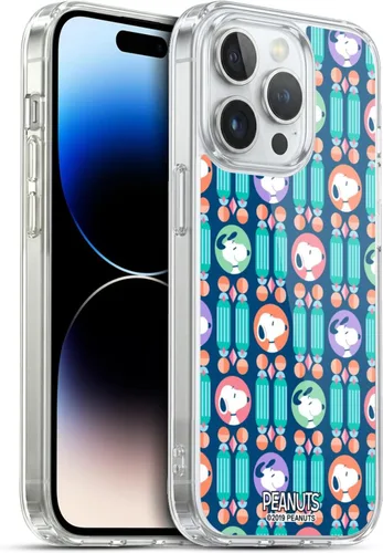 Vista 112 de Head Case Designs Snoopy Deco Dreams - Funda de gel suave con licencia oficial de Peanuts Blue Pattern compatible con Apple iPhone 7 Plus/iPhone 8