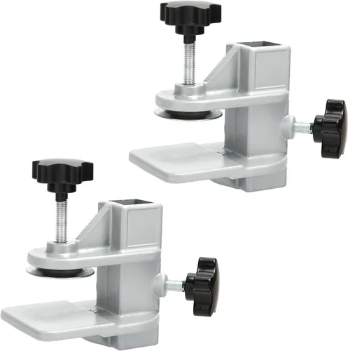 Vista 8 de Abrazadera de metal para brazos de mesa de aseo para mascotas, aleación de aluminio resistente, soporte de corte de pelo para perros y gatos