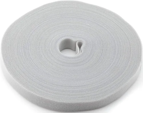 Vista 21 de Cinta de velcro reutilizable para sujetar cables, rollo de 3/4 de pulgada de doble cara con gancho