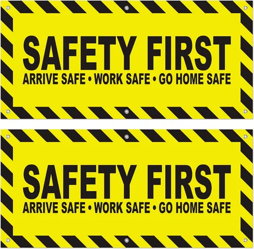 Vista 8 de Banner de vinilo grande de 24 x 51 pulgadas para cualquier empresa, seguridad empresarial