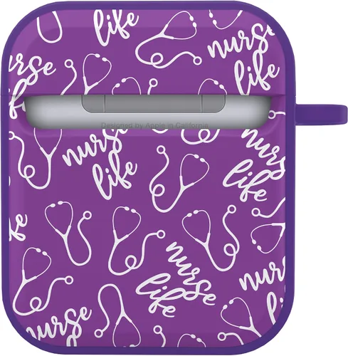 Vista 3 de AFFINITY BANDS Funda HDX de enfermería compatible con Apple AirPods Gen 1 y 2 (Nurse Life)