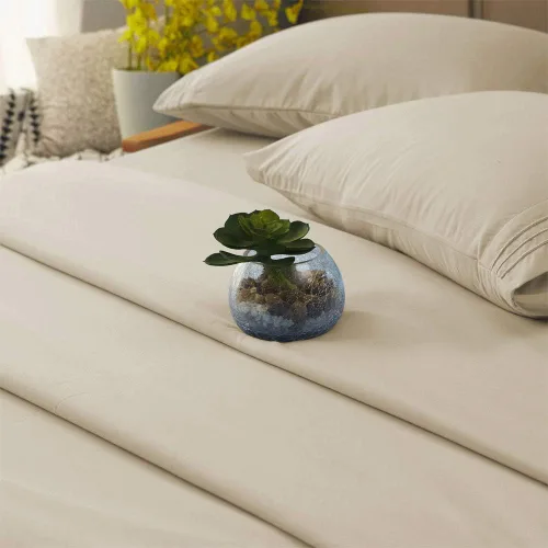 Vista 3 de SONORO KATE Juego de sábanas de cama de microfibra súper suave de 1800 hilos, sábanas egipcias de lujo de 16 pulgadas de profundidad, antiarrugas e
