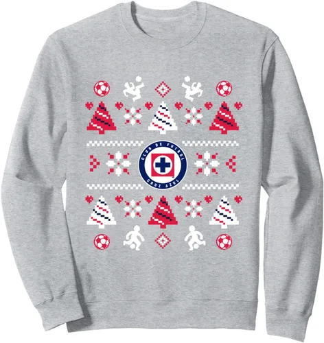 Vista 3 de Cruz Azul - Sudadera de Navidad, Negro