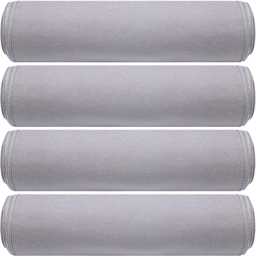 Vista 9 de Breling Paquete de 4 toallas de yoga calientes de 72 x 24 pulgadas, tapete de microfibra antideslizante, absorbente de sudor, suave, tapete esencial