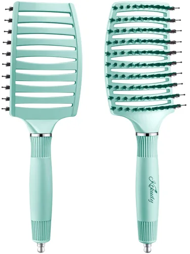 Vista 8 de KTKUDY Cepillo desenredante para cabello teñido, fino y frágil – Elimina nudos y reduce la rotura cepillo para cabello húmedo y seco – Cepillo