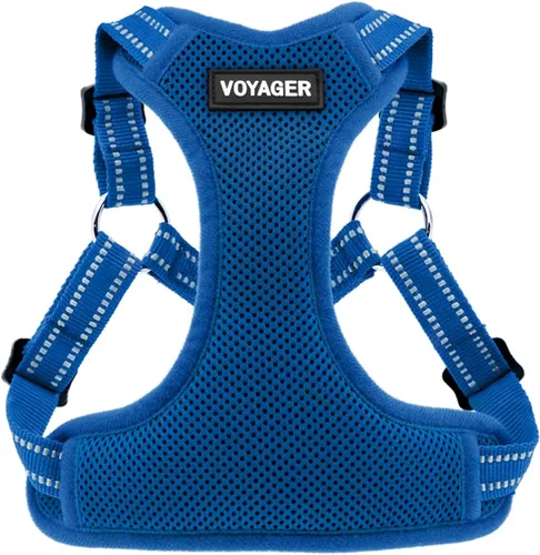 Vista 17 de [Usado] Best Pet Supplies Voyager - Arnés ajustable, transpirable, antitirones, para perros pequeños, medianos y grandes, para caminar, trotar