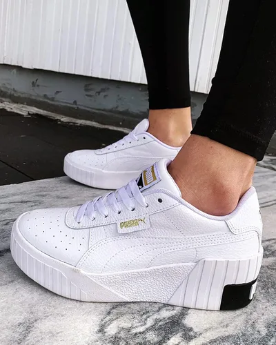 Vista 7 de PUMA Tenis Cali Wedge para mujer, Blanco