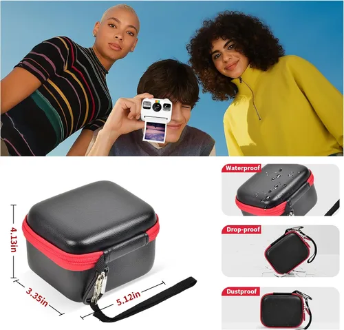 Vista 3 de ANKHOH Funda para Cámara Digital para Polaroid Go Generation 2 Gen 2/9035/9071/9070 Cámara Mini Instantánea, Almacenamiento de Cámaras de Película