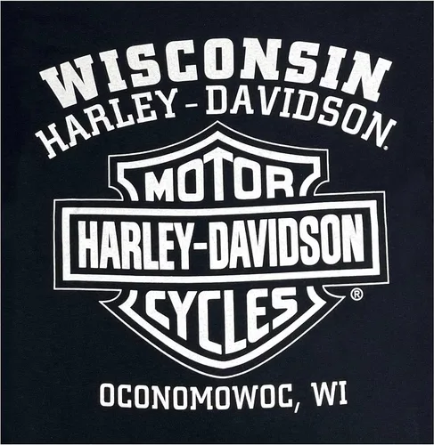 Vista 2 de Harley-Davidson Varsity B&S - Camiseta sin mangas de algodón para hombre, color negro