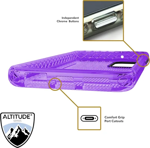 Vista 4 de cellhelmet Altitude X Series - Carcasa para Samsung Galaxy A53-5G, color morado