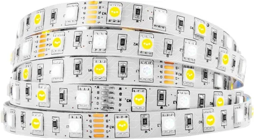 Vista 10 de BTF-LIGHTING 5050 RGBW RGB+Blanco Cálido(2700K-3000K) 4 colores en 1 tira de luz LED DC12V 5m 16.4 pies 60LED/m Multicolor IP30 Blanca 12mm PCB