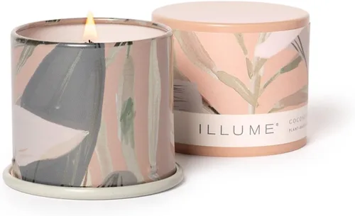 Vista 6 de Illume, Vela Leche de Coco Mango Demi Vanity Tin 3 onzas