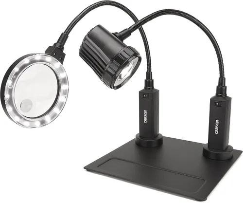 Vista 2 de Carson MagniFlex Pro - Lupa y lámpara de trabajo LED LightFlex con base magnética