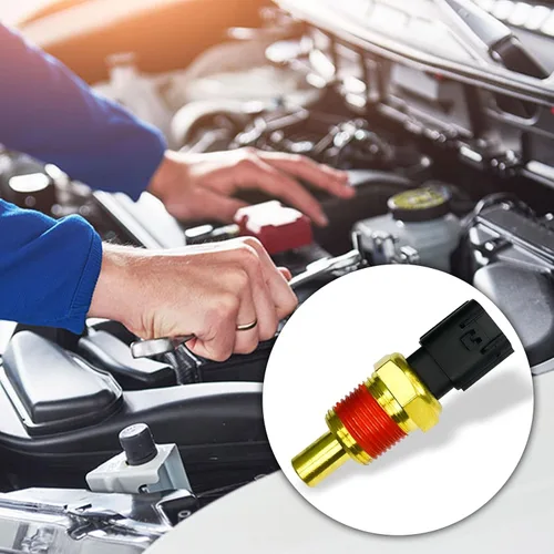 Vista 5 de Sensor de temperatura del refrigerante del motor, Sensor de termostato de temperatura del agua para automóvil Reemplazo OE# 5149077AB Compatible
