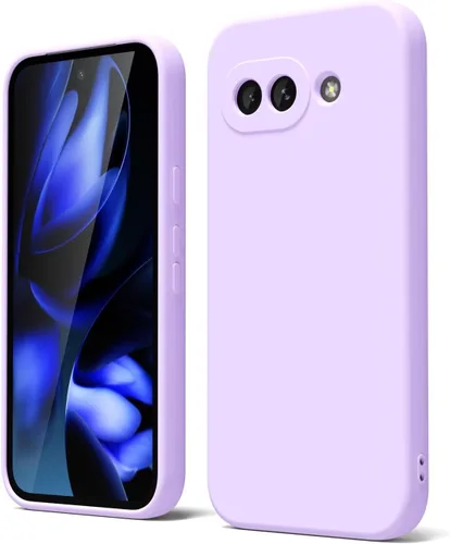 Vista 126 de oakxco para Google Pixel 6A Funda de teléfono de silicona líquida, diseño estético lindo y delgado para mujer y niña, cubierta de gel suave, lisa