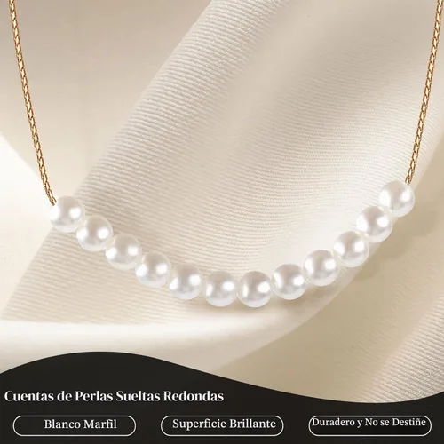 Vista 4 de Phinus 6000 Pz Cuentas de Perla de 4mm con Agujero, Perlas Redondas para Manualidades, Cuentas de Perla Sueltas para Hacer Joyas, Perlas para Hacer