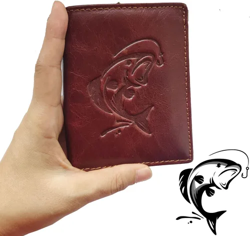 Vista 56 de Hombres Cool Eagle Wolf Caballo Totem Cuero Vaca Vertical Cartera Cremallera Multi-tarjeta Titular, Tótem de caballo, Minimalista