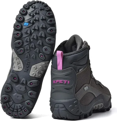 Vista 6 de XPETI Botas de senderismo Dimo Mid impermeables antideslizantes para mujer