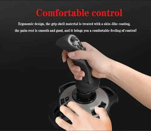 Vista 7 de Flight simulator controls pxn 2113 pc Joystick usb pc flight simulator controls with Vibration Function and Throttle Control Wired Game Flight Stick