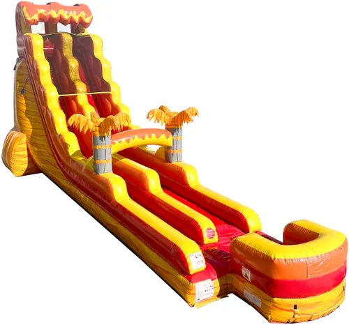 Vista 23 de TentandTable Tobogán acuático inflable para niños y adultos, diversión acuática gigante de grado comercial, incluye soplador de aire eléctrico, 35