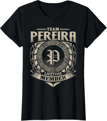 Vista 38 de Team PEREIRA Lifetime Member Apellido PEREIRA Family Vintage Camiseta, Negro