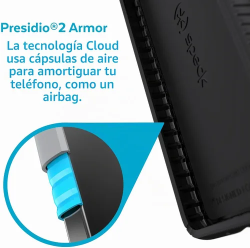 Vista 3 de Speck Productos Funda Presidio2 Grip Samsung Galaxy S22+, negro/negro/blanco