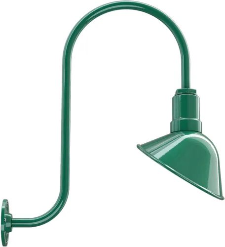Vista 21 de Steel Lighting Co. Luz de Letrero de Tienda Venice para Pared de Acento de Restaurante al Aire Libre Cúpula de 9 pulgadas Brazo Recto de 6