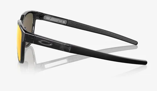 Vista 4 de Oakley Actuator - Gafas de sol de tortuga negra con lente polarizada Prizm Ruby de 2.244 in + estuche rígido