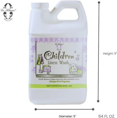 Vista 2 de Le Blanc® Children's Linen Wash® - Limpiador de ropa de lujo para ropa de cama y mesa, 64 onzas (paquete de 1)