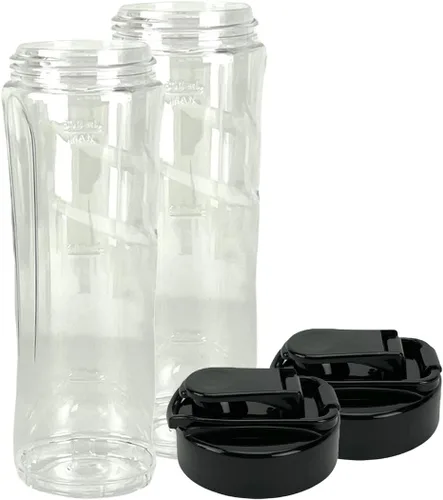 Vista 7 de Vaso de 20 onzas con tapa To-Go compatible con licuadora Oster BLSTAV BLSTPB My Blend de 250 vatios