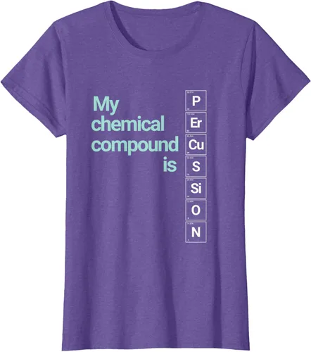 Vista 23 de Percussion Band Geek My Chemical Compound T-Shirt