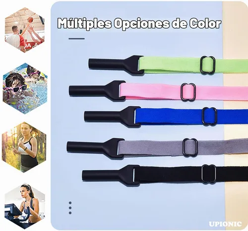 Vista 6 de Correa ajustable para lentes para niños, 5 correas sin cola, correa de soporte para lentes para niños y niñas Negro