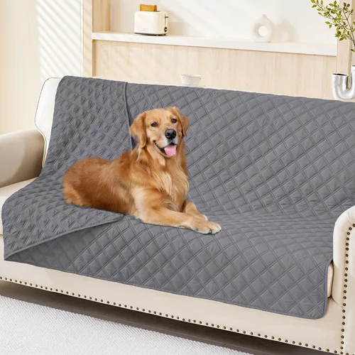 Vista 60 de Smiry Funda Impermeable para Cama de Perro Manta para Mascotas, Manta Suave y Lavable para Perros para Muebles Cama Sofá Sofá Reversible, a Cuadros