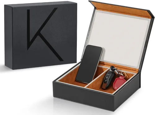Vista 12 de KK7-DG Faraday - Caja protectora, blindaje de señal, llave antirrobo de coche y bloqueador RFID para vehículos, diseño compacto (verde aguamarina)