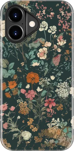 Vista 82 de LUMARKE Funda para iPhone 14/iPhone 13, lindo Y2K floral, carga inalámbrica Mosaico Tortuga Shell