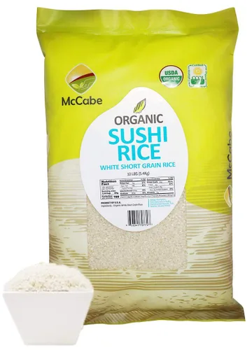 Vista 13 de McCabe Mezcla orgánica de 8 granos mixtos – Mezcla de arroz de granos integrales orgánicos 12 libras Rico en fibra y minerales Certificado USDA