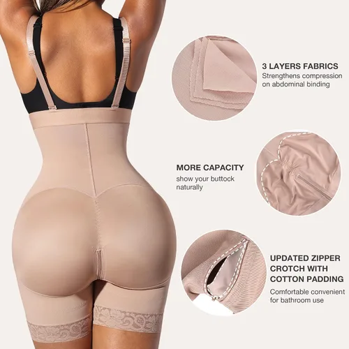 Vista 4 de Lover-Beauty Comfy BBL Fajas Colombians Shapewear for Women Tummy Control Post Surgery Compression Garment